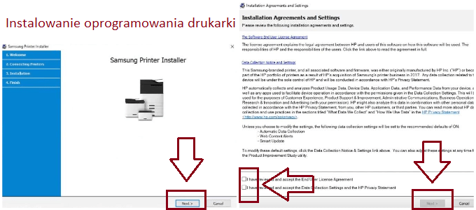 Instalowanie oprogramowania drukarki