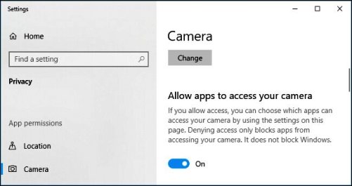 Kamera internetowa nie działa w systemie Windows 10