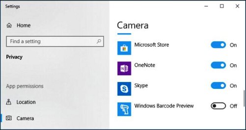 Kamera internetowa nie działa w systemie Windows 10