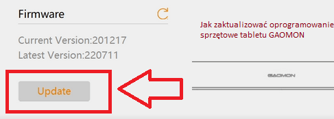 Jak zaktualizować oprogramowanie sprzętowe tabletu GAOMON (Windows)