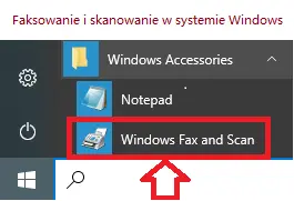 Faksowanie i skanowanie w systemie Windows