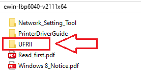 Otwórz go, znajdź folder [UFRII → uk_eng → x64]