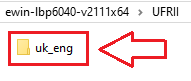 Otwórz go, znajdź folder [UFRII → uk_eng → x64]