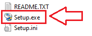 Otwórz go, a następnie uruchom plik [Setup.exe]