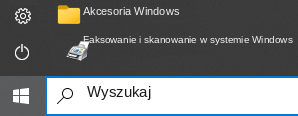 Faksowanie i skanowanie systemu Windows