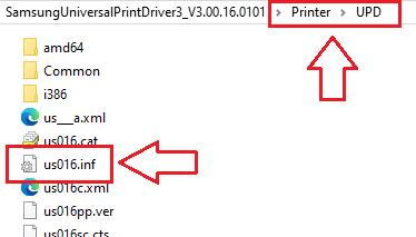 W folderze UPD znajdź plik us016.inf